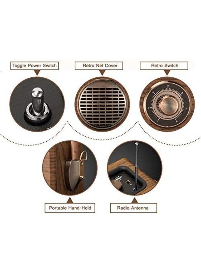 LuguLake Handheld Multi-Function Bluetooth Speaker PA System With Power Bass, FM Radio, Mic Input, Wireless - Image 5