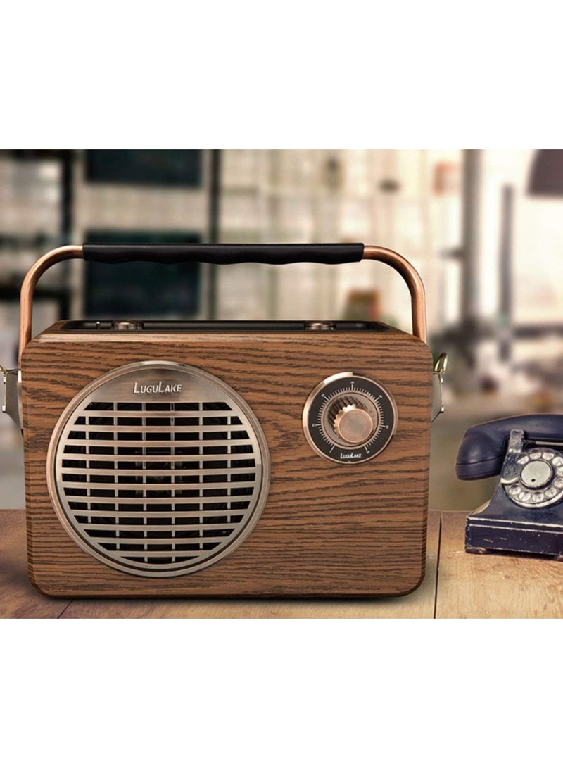 LuguLake Handheld Multi-Function Bluetooth Speaker PA System With Power Bass, FM Radio, Mic Input, Wireless - Image 2