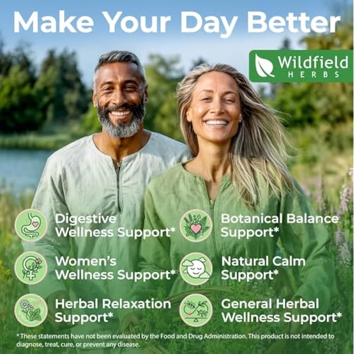 WILDFIELD HERBS 4 Oz Mugwort Extract Liquid Drops - Relaxation & Digestive Support | 2 Month Supply | - Made in USA - Mugwort Herb Supplement - Alcohol & Sugar Free - Image 2