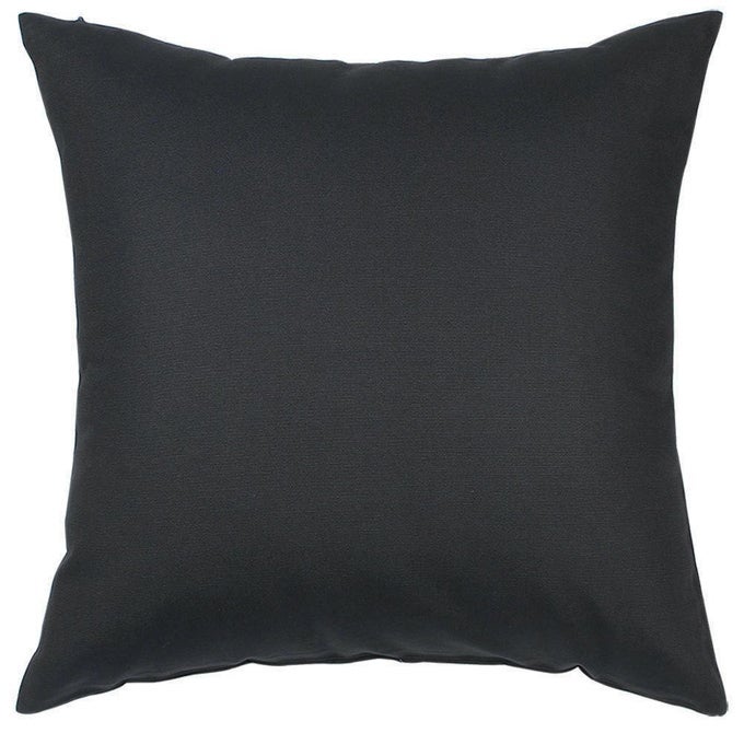 COTTON SOLID THROW PILLOW COVERS 12 INCH X 12 INCH CHARCOAL GRAY