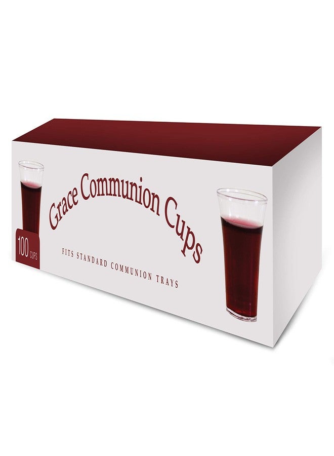 Grace Communion Cups - Disposable Plastic 100 per box - Fits Standard Holy Communion Trays - Image 1