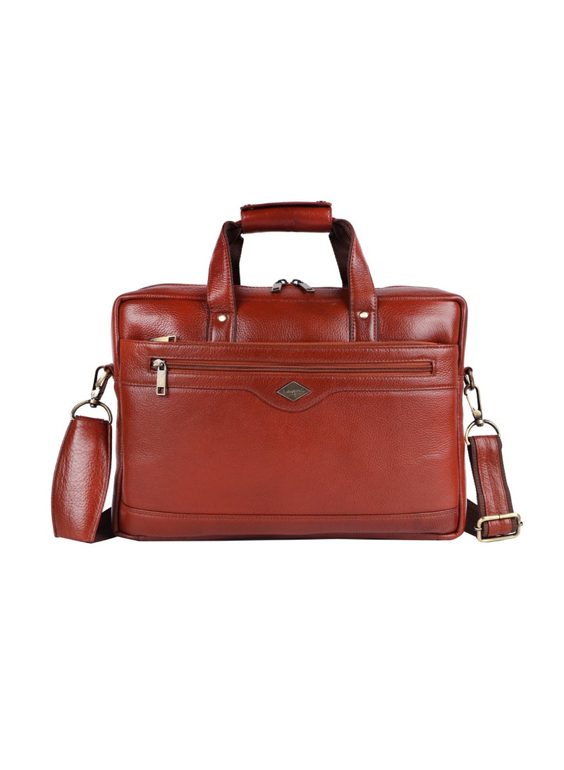 LAVERI LEATHER Genuine Leather Office And Travel Document Laptop bag Style 509  - Image 1