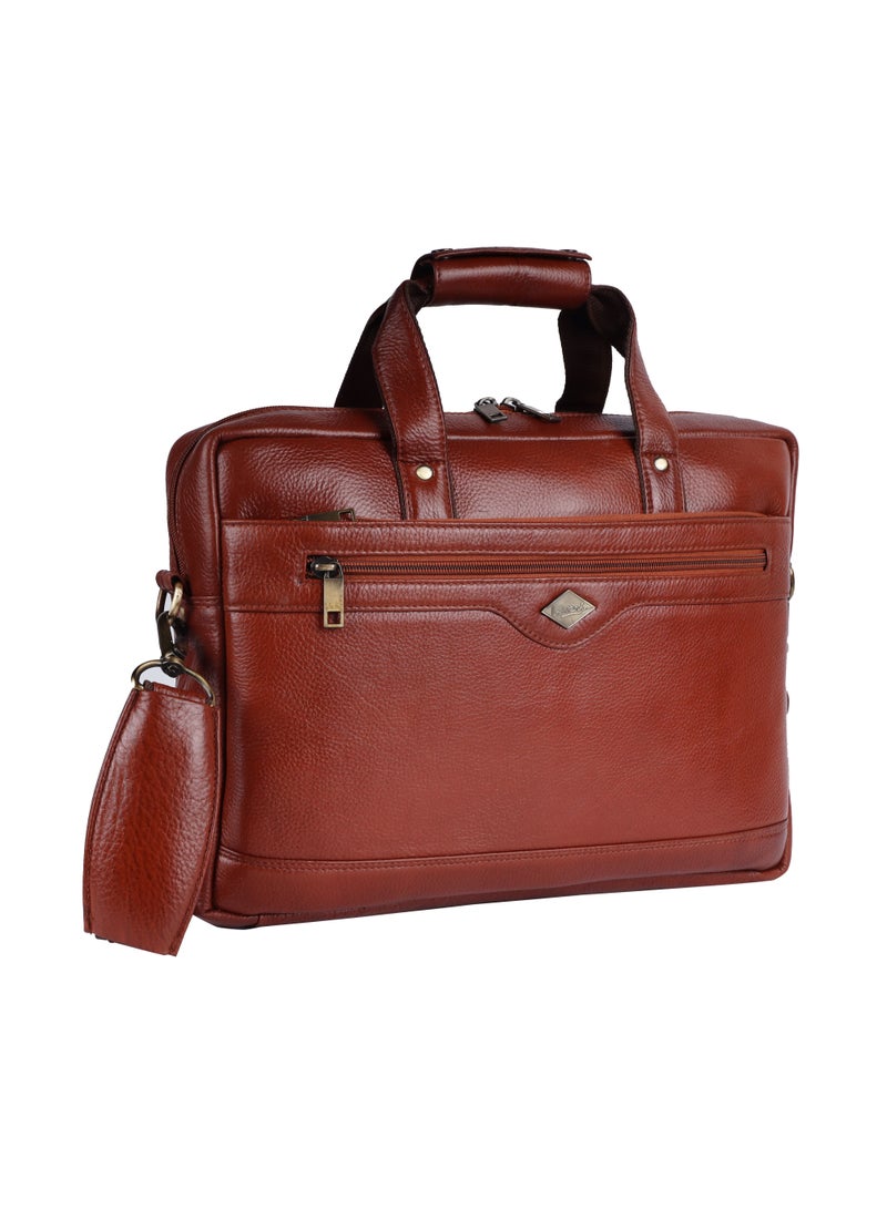 LAVERI LEATHER Genuine Leather Office And Travel Document Laptop bag Style 509  - Image 5