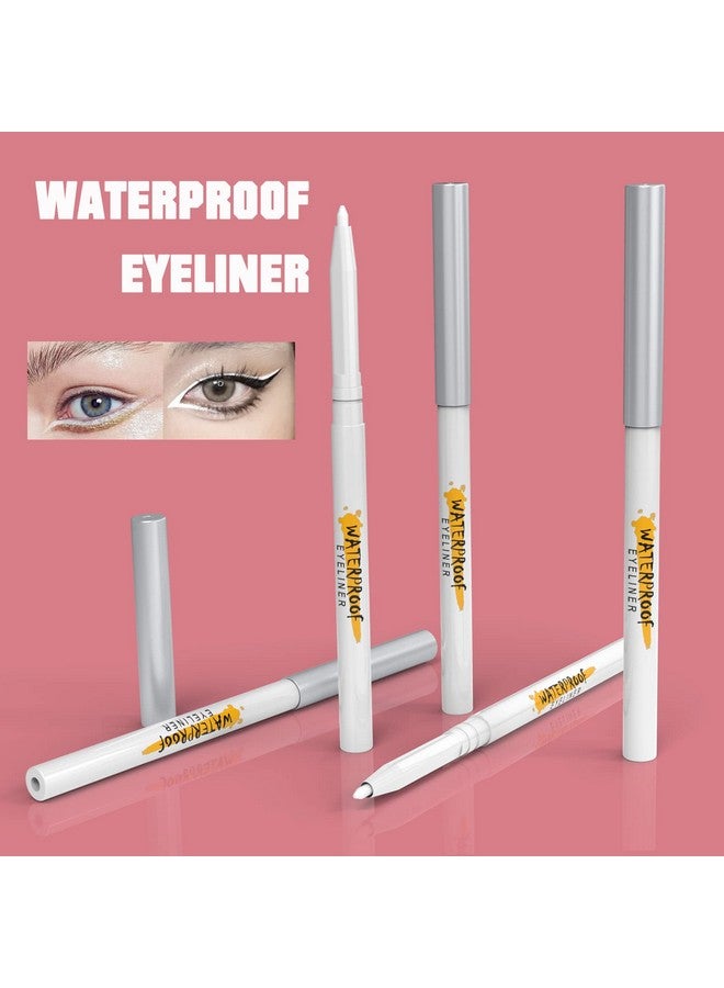 Kaiqikaixi KAIQIKAIXI 5Pcs White Eyeliner Pen, Eyebrow Pen,Eye Shadow Pencil, Lip Line Pen, Eyelid Pad, Pencil Makeup Set Tool - Image 5