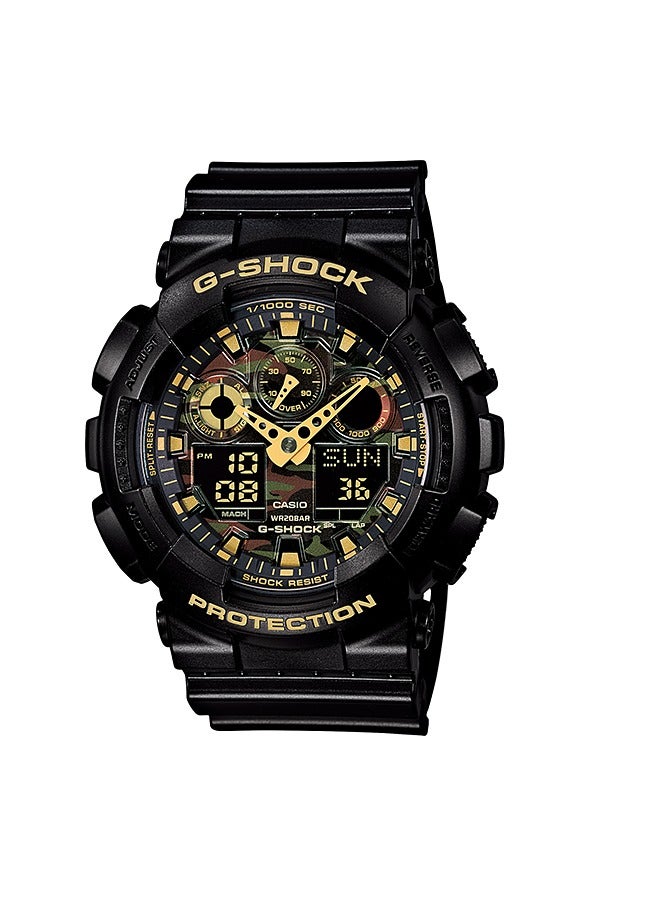 G-SHOCK Men’s GA-100CF-1A9 Camouflage Dial Series Watch