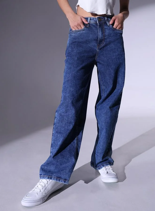 Hubberholme Women Relaxed Fit High-Rise Jeans