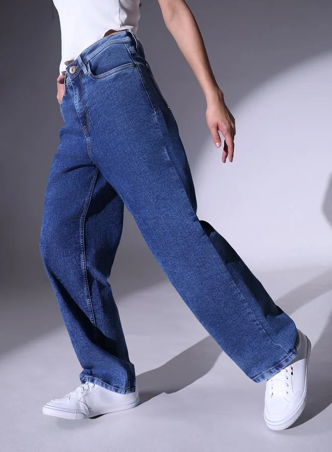 Hubberholme Women Relaxed Fit High-Rise Jeans