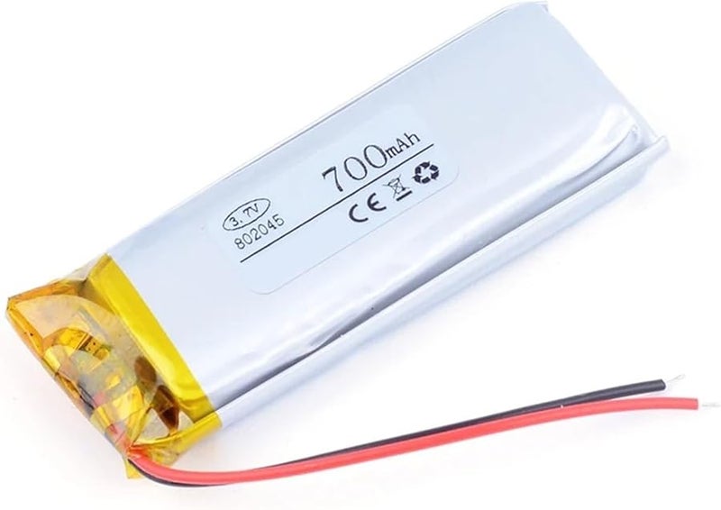 10PCS 3 7V 700mAh Rechargeable Lithium Ion Battery 802045 - Image 2