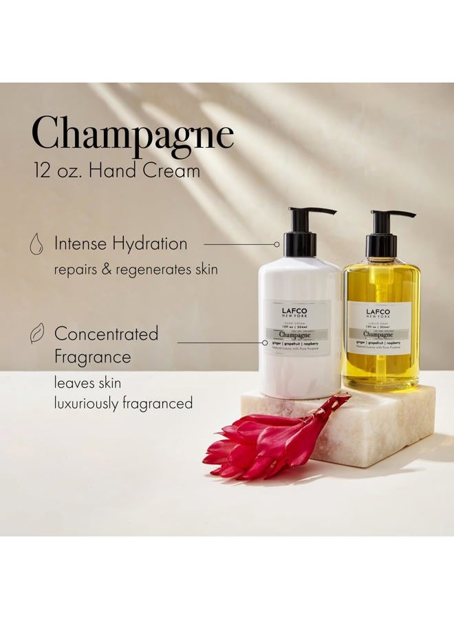 Lafco New York Hand Cream, Champagne - 12 oz - Restores & Repairs Skin - All Skin Types - Hypoallergenic, Synthetic Free & Cruelty Free - Made in Italy - Image 2