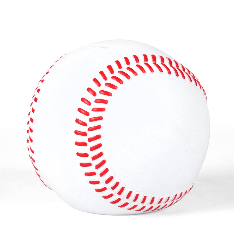 HW Baseball Piggy Bank for Boys Shatterproof Baseball Sports Themed Coin Bank Gift for Kids