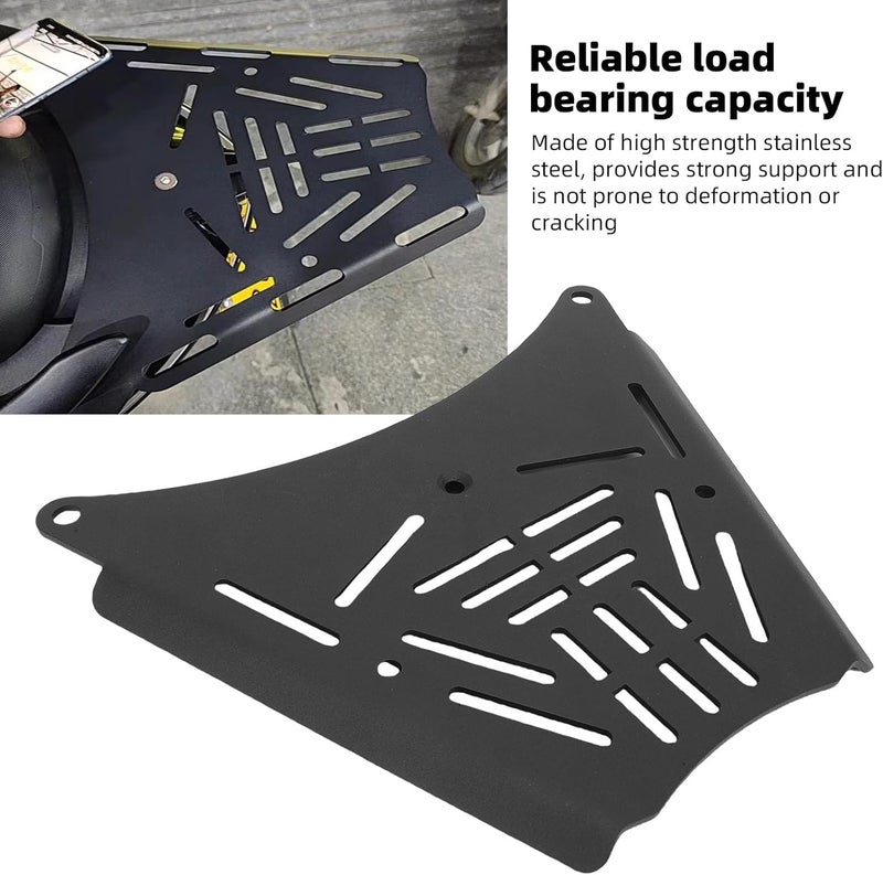 Gulf approved global quality aqxreight Rear Luggage Rack Support Shelf Stainless Steel Top Case Extender Plate Tail Rack Replacement for 350E 368E Simple multi-feature universal build - Image 5