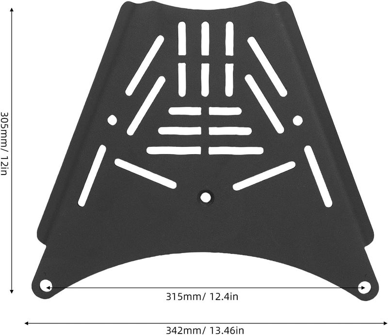 Gulf approved global quality aqxreight Rear Luggage Rack Support Shelf Stainless Steel Top Case Extender Plate Tail Rack Replacement for 350E 368E Simple multi-feature universal build - Image 2