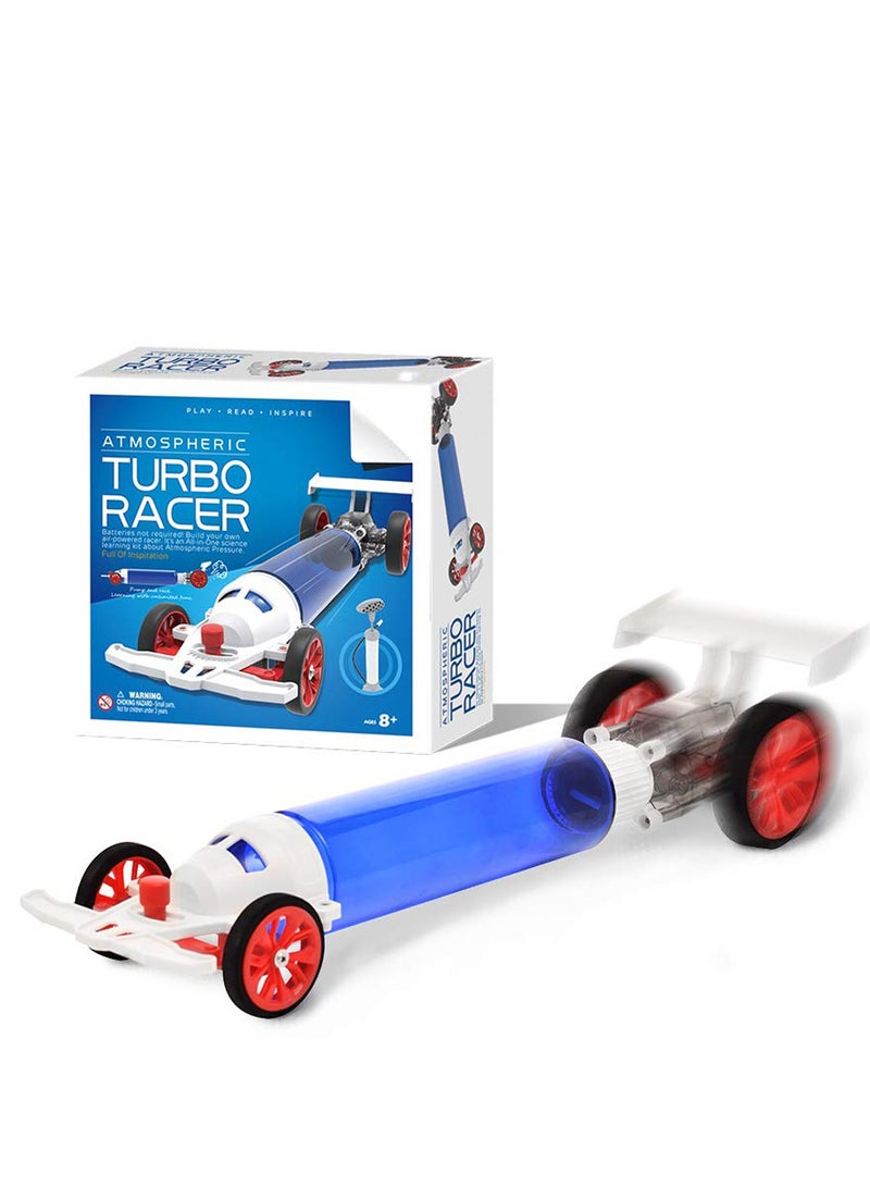 SYOSI Turbo Racer Car Toy, Atmospheric Turbo Racer Air Pressure Learning Kit, Assemble an air pressured race car, Engineering Stem Toys, Educational Gift for Kids & Teens, Boys & Girls - Image 1