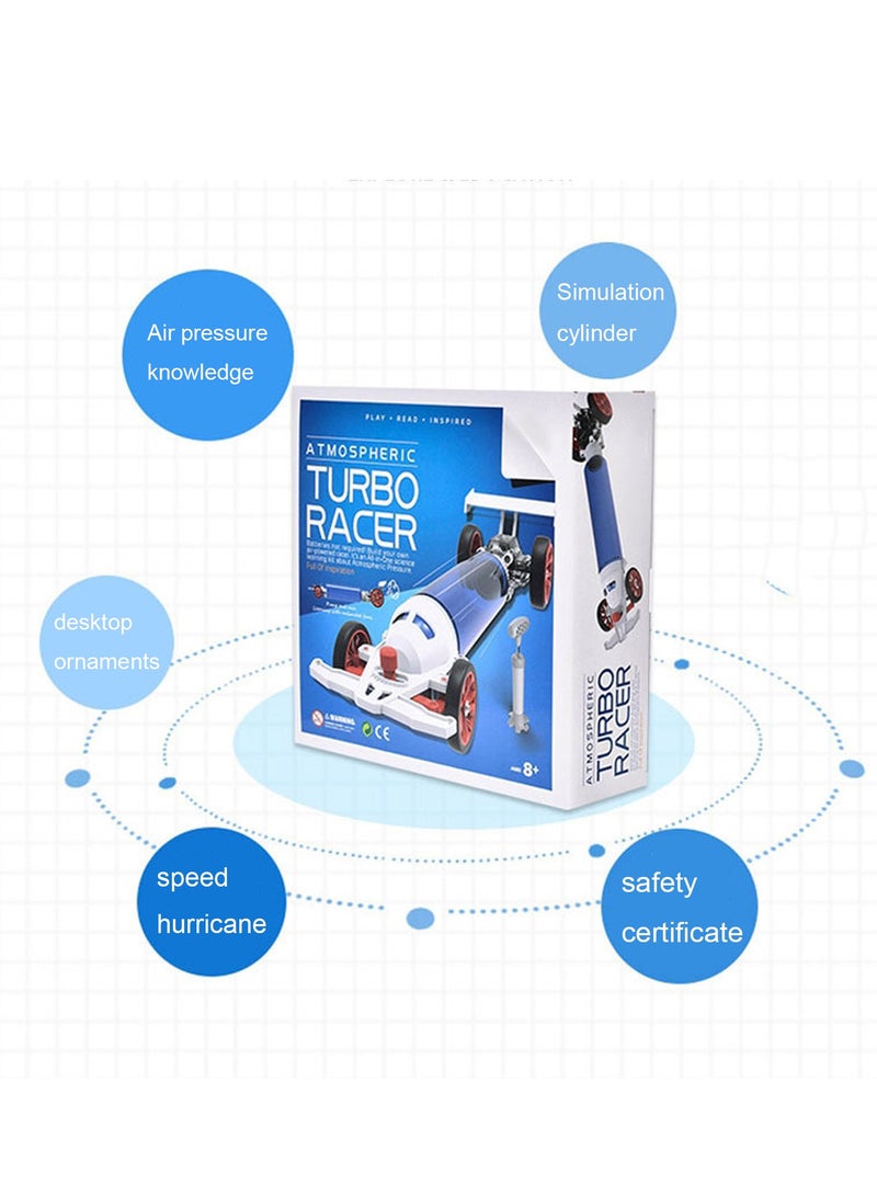 SYOSI Turbo Racer Car Toy, Atmospheric Turbo Racer Air Pressure Learning Kit, Assemble an air pressured race car, Engineering Stem Toys, Educational Gift for Kids & Teens, Boys & Girls - Image 4