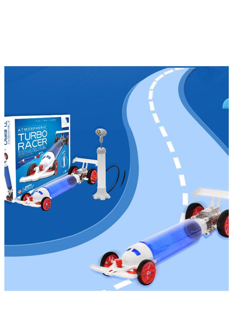 SYOSI Turbo Racer Car Toy, Atmospheric Turbo Racer Air Pressure Learning Kit, Assemble an air pressured race car, Engineering Stem Toys, Educational Gift for Kids & Teens, Boys & Girls - Image 5