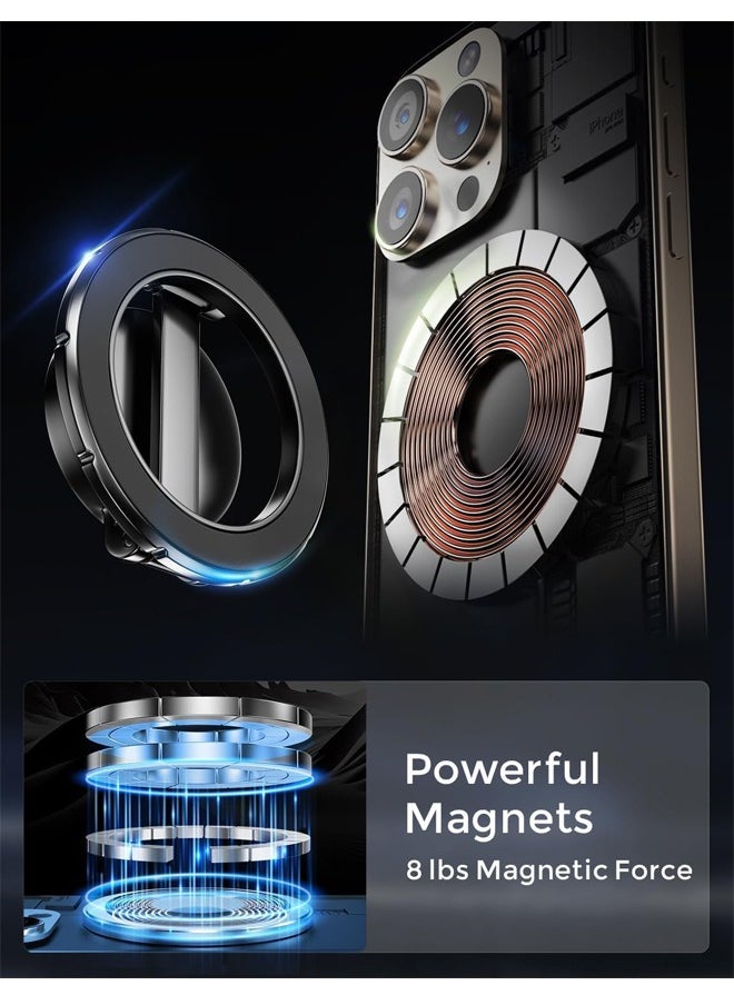 PADOM حامل هاتف للسيارة من Padom For Magsafe، [مغناطيس قوي يدور 360 درجة] لسيارتك، حامل هاتف للسيارة بدون استخدام اليدين مناسب لهاتف iPhone 15 14 13 12 Pro Max Plus Mini Magsafe Cases  - Image 2