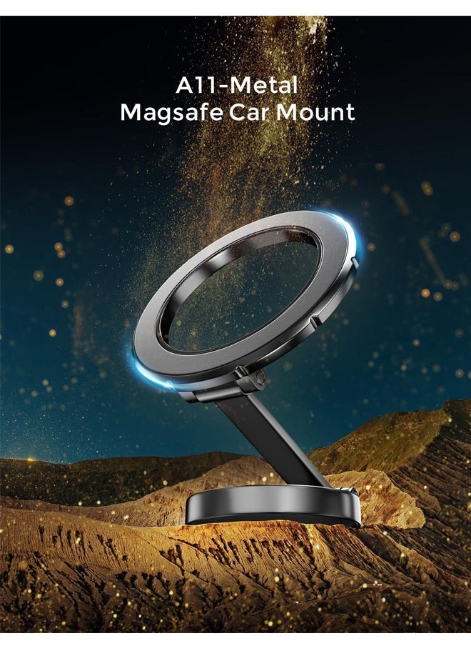 PADOM حامل هاتف للسيارة من Padom For Magsafe، [مغناطيس قوي يدور 360 درجة] لسيارتك، حامل هاتف للسيارة بدون استخدام اليدين مناسب لهاتف iPhone 15 14 13 12 Pro Max Plus Mini Magsafe Cases  - Image 3