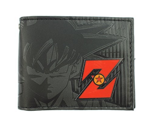 Bioworld Official Wallet- Dragonball Z Goku Metal Badge"Z" Bifold Wallet - Image 1