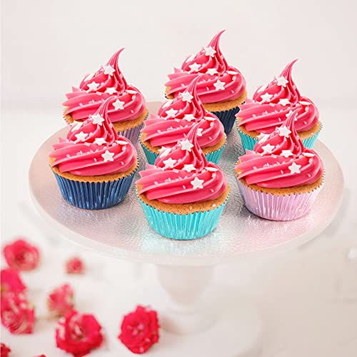 Caperci Orchid Purple Foil Cupcake Liners Standard Muffin Wrappers Greaseproof Baking Cups, 150-Pack - Image 5