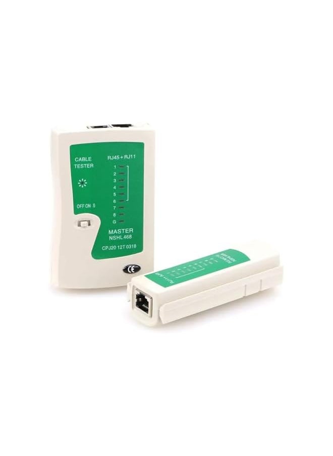 PROMASS Network Cable Tester, RJ45 Ethernet Cable Tester, LAN Test Tool for Cat5, Cat6, CAT7, 8P, 6P LAN Cable, RJ11 Telephone Cable  - Image 2