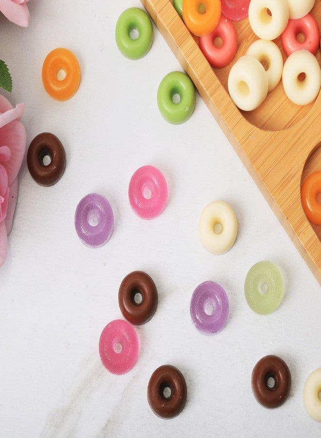 Amyandone Mini Donut Silicone Mold, 48 Cavities Donut Molds for Chocolate Candy Gummy, Food Grade Silicone Mini Donut Pan for Homemake Mint/Snake/Cake Décor, 2 PCS - Image 4