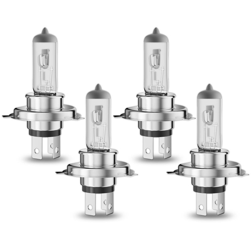 OKOENIEO 9003H4 Halogen Headlight Bulb 12V 55W Head Lamps 4000 Lumens 3800KH4 Head Light Bulbs for Car High and Low BeamPack of 4 - Image 3