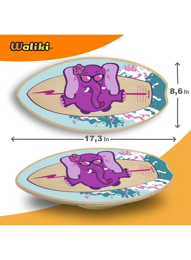 واليكي لوح التوازن الخشبي من واليكي | من ٣ إلى ٨ سنوات | للأطفال الصغار | وردي - Image 3