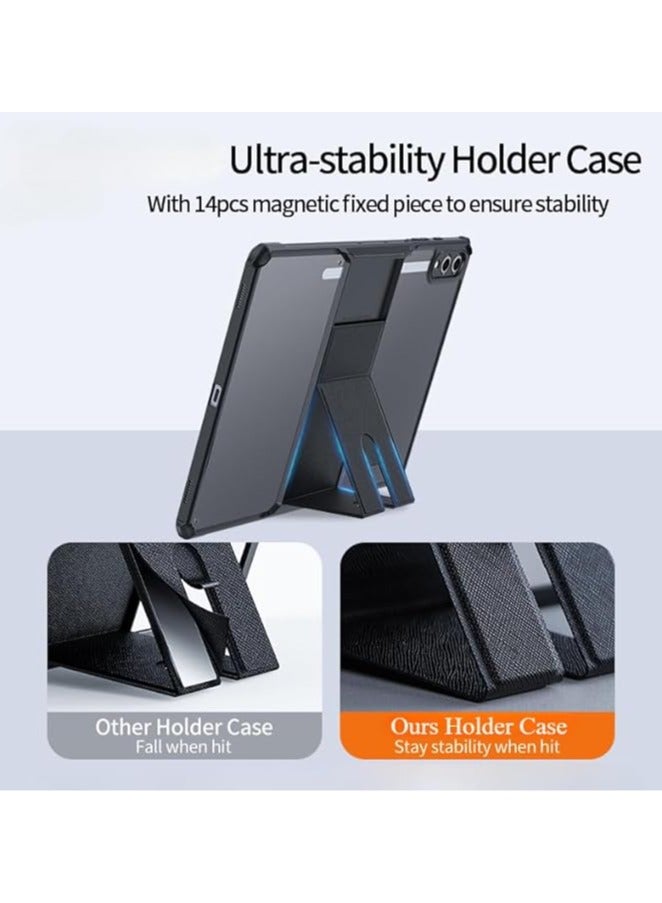 عام غطاء لأجهزة سامسونج جالاكسي تاب إس 10 بلس / إس 10+ (12.4 بوصة) (2024)، غطاء جهاز لوحي مكافحة السقوط بقاعدة مخفية، من TPU+PC، مريح للأطفال، حماية جيدة. - Image 3