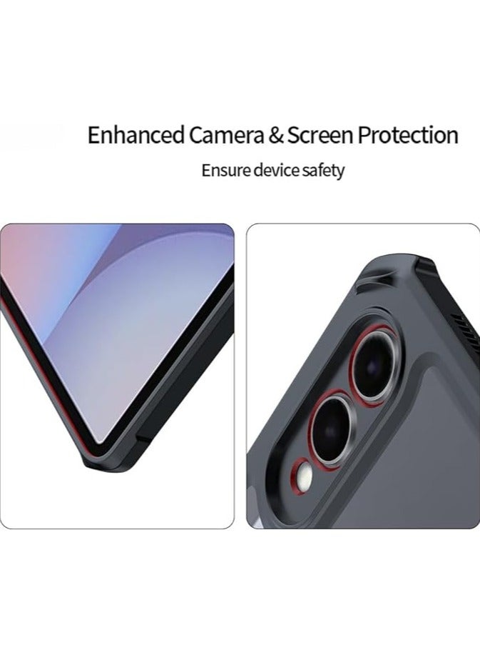 عام غطاء لأجهزة سامسونج جالاكسي تاب إس 10 بلس / إس 10+ (12.4 بوصة) (2024)، غطاء جهاز لوحي مكافحة السقوط بقاعدة مخفية، من TPU+PC، مريح للأطفال، حماية جيدة. - Image 4