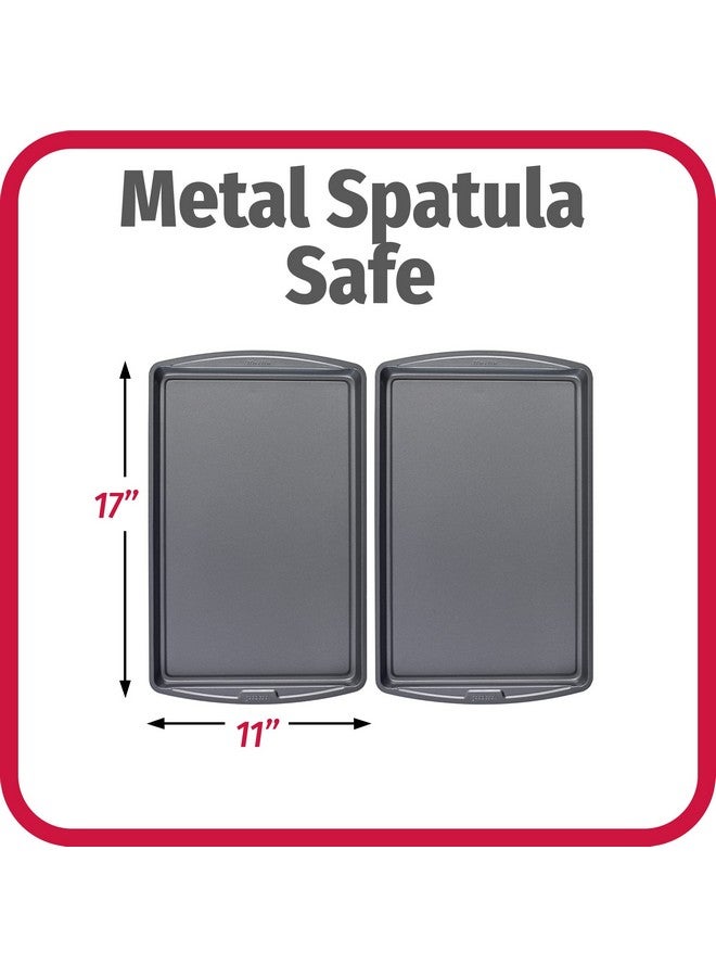 GoodCook AirPerfect Non-Stick 17” X 11" Cookie Sheet Set , Homemade, Frozen & Leftover Slices, Set of 2 - Image 4