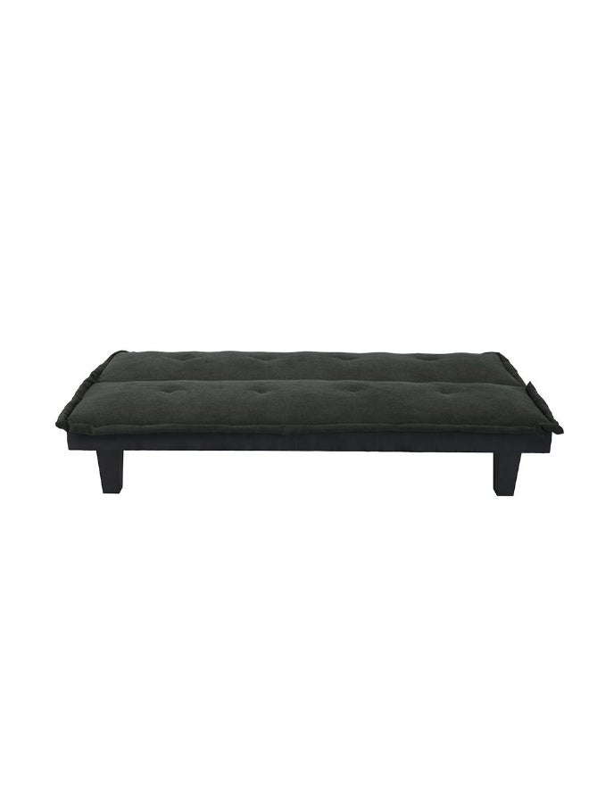DANUBE HOME V2 Manolo Fabric Sofabed | Convertible Sleeping Sofa Bed | Comfortable Living Room Furniture L165xW80xH73cm - Black - Image 5