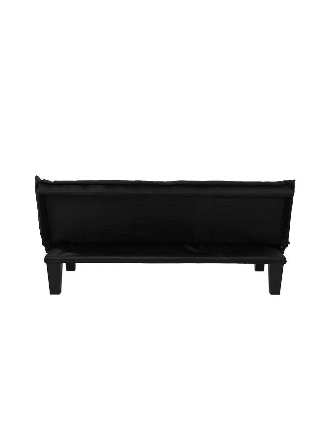 DANUBE HOME V2 Manolo Fabric Sofabed | Convertible Sleeping Sofa Bed | Comfortable Living Room Furniture L165xW80xH73cm - Black - Image 4