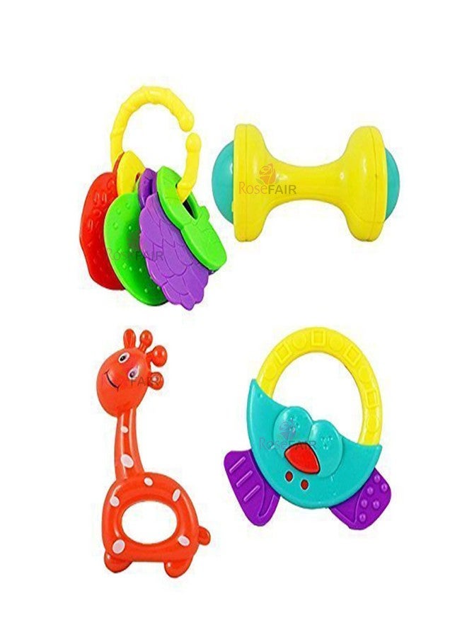 PRIMEFAIR Baby Toys Rattle Set of 4 Pieces for Infants and Toddlers Musical Toys - Pack of 4 (Multicolor) - Image 5