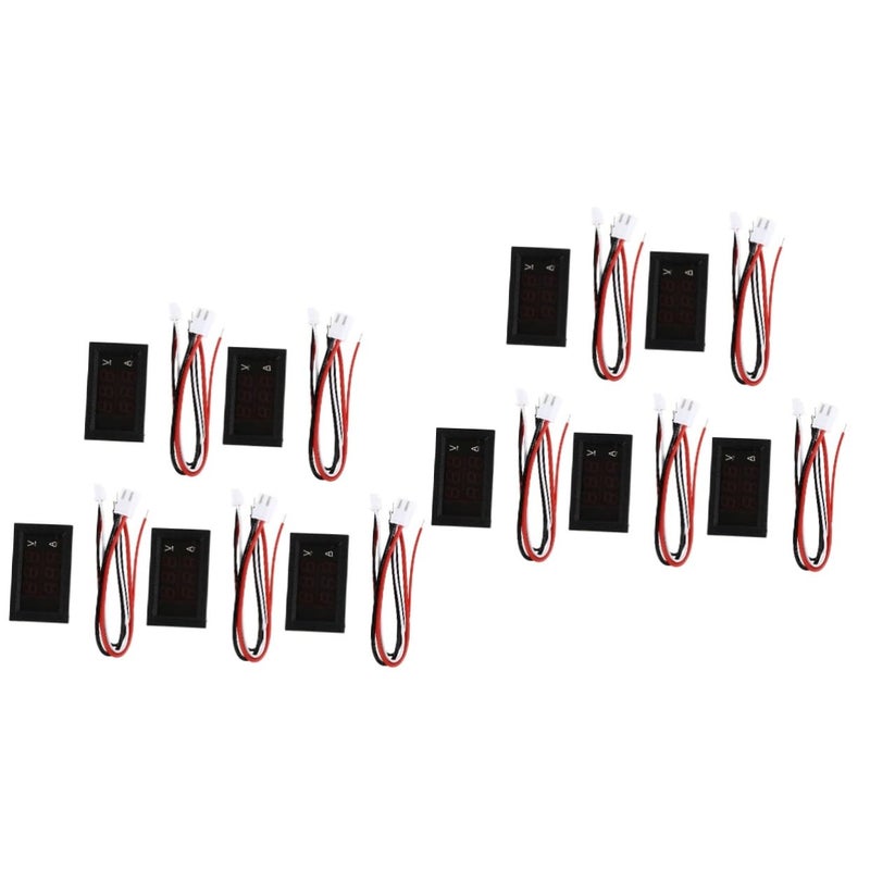اختبار الجهد الرقمي تصميم أمان بدون تلامس 10 قطع LED مقياس متعدد مراقبة بطارية السيارة - Image 2