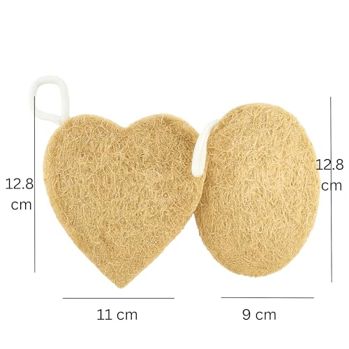 awenest 100% Natural Sun-Dried Loofah | Organic Bath Scrubber for Women & Men | Gentle Exfoliating Body Scrub Sponge | Eco-Friendly, Biodegradable Body Brush | Removes Dead Skin | Pack of 3 - Image 5