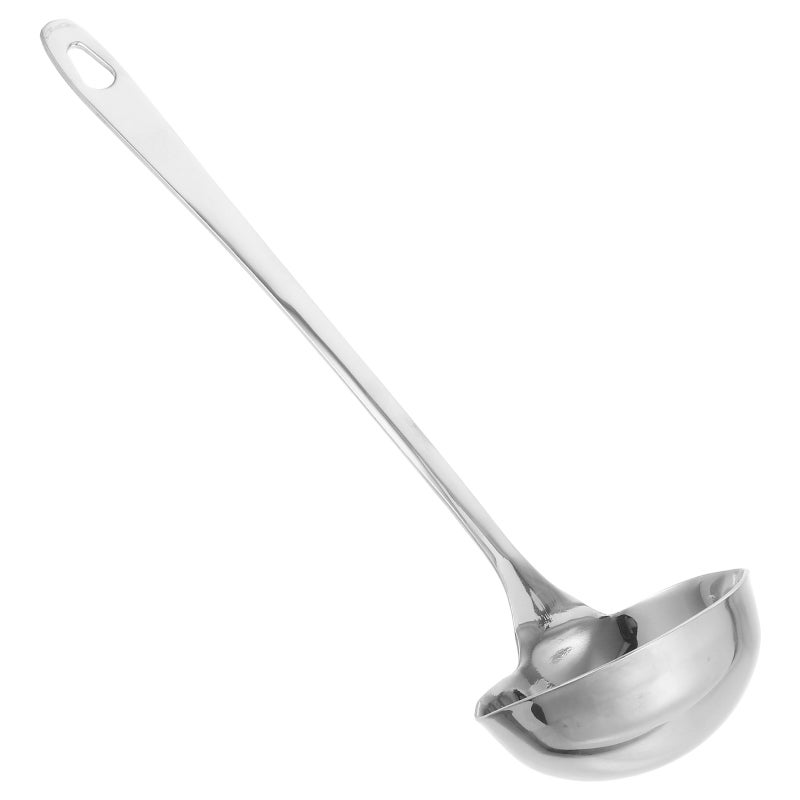 Ladle with Pouring Spout Stainless Steel Ladle Canning Ladle Soup Ladle Metal Soup Ladle - Image 1