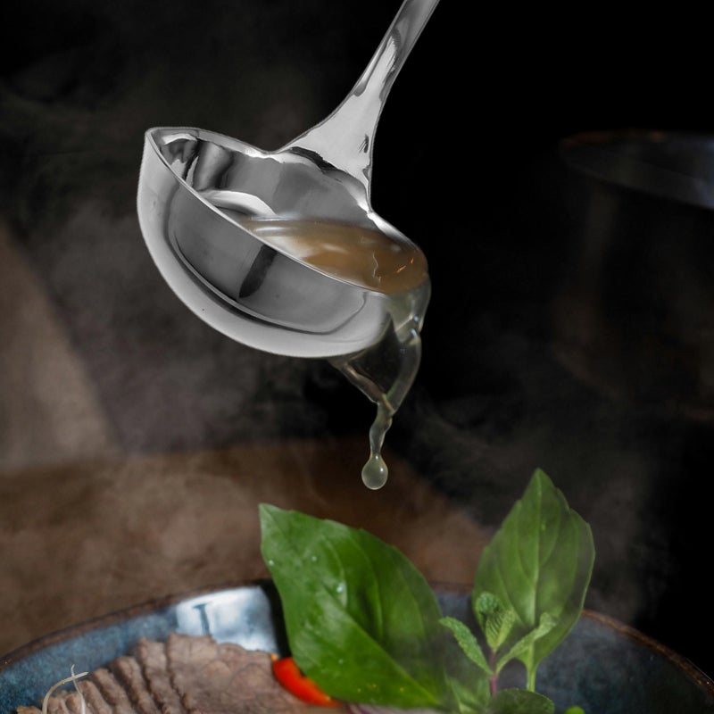 Ladle with Pouring Spout Stainless Steel Ladle Canning Ladle Soup Ladle Metal Soup Ladle - Image 3