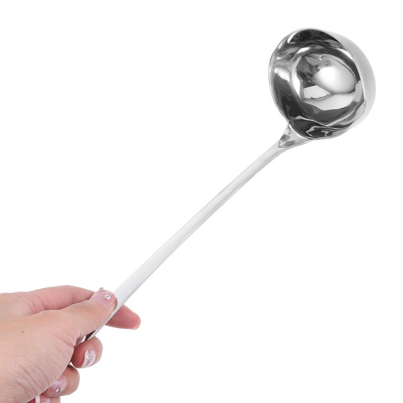 Ladle with Pouring Spout Stainless Steel Ladle Canning Ladle Soup Ladle Metal Soup Ladle - Image 4