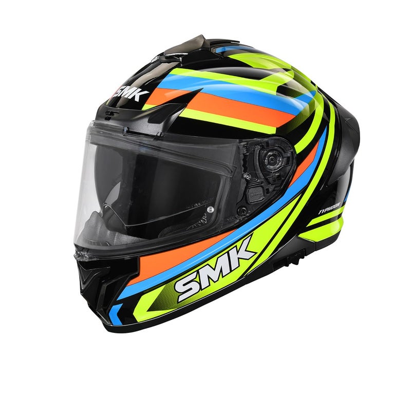 SMK Helmets SMK Typhoon Freeride ISI ECE & DOT Certified Full Face Dual Visor Helmet for Men and Women with Pinlock Fitted Clear Visor and Inner Sun Visor ( GL245 - S ) - Image 4