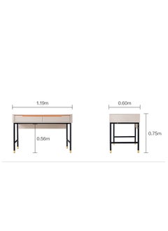 Elegant Office Desk, Luxury Home Office Desk, Grey, 119.1*60-75.4 cm  - LINSY - pzsku/ZD857272B61C10EF11B7AZ/45/_/1705431293/de702df0-5a63-4224-b814-6bd219427480