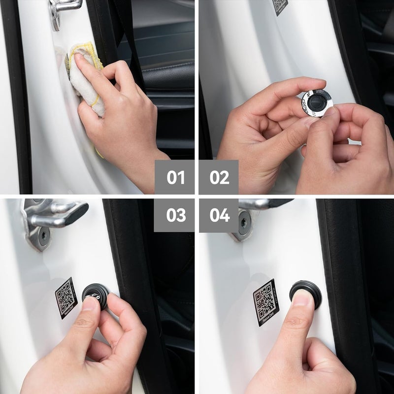 WISKA Car Door Shock Absorber Protector Gasket Guard Pads Edge Stickers Accessories for Honda Amaze, Elevate, City, Hybrid, WR-V, Jazz, Brio, Civic, Mobilio - Image 3