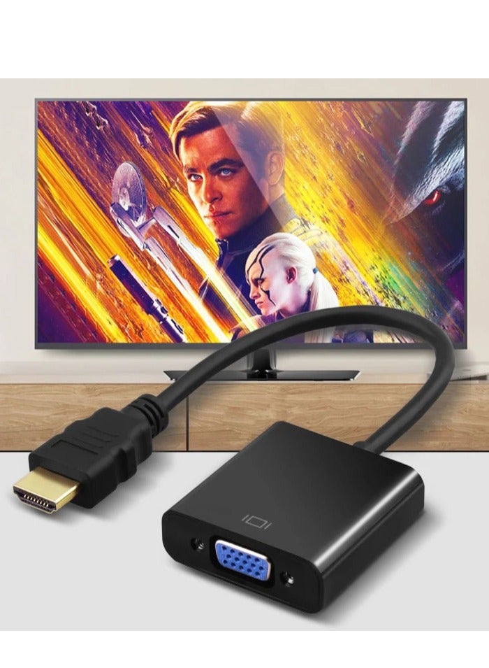 HDMI to VGA HD Video Converter 1080p TV HDTV to VGA Adapter Cable  - Image 2