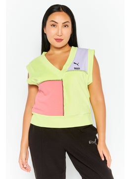 Women Sportswear Fit Sleeveles Training Top, Lime