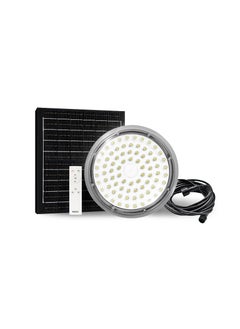 MODI 200W Solar High Bay Light - 12000mAh Remote Control Rechargeable & Solar Light, Motion Sensor, IP65 Waterproof Solar Area Lighting for Garage/Warehouse/Barn/Gym/Factory/Workshop/Villas  - Image 1