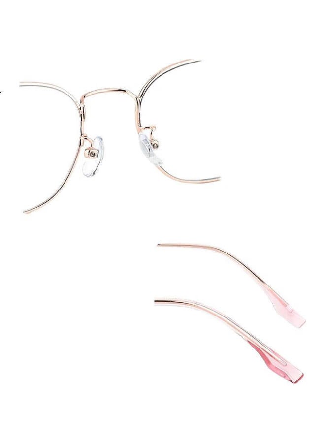 Oona Reading Glasses For Men And Women, High-Definition Anti-Blue Light Anti-Radiation Glasses For Elderly, Rose Gold, 100 Degrees - Image 1