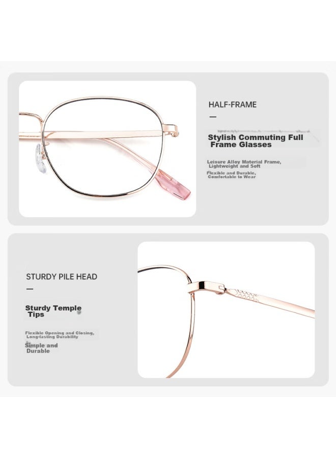 Oona Ouna Reading Gl For Men And Women, High-definition Anti-blue Light Anti-radiation Gl For Elderly, Rose Gold, 100 Degrees - Image 3