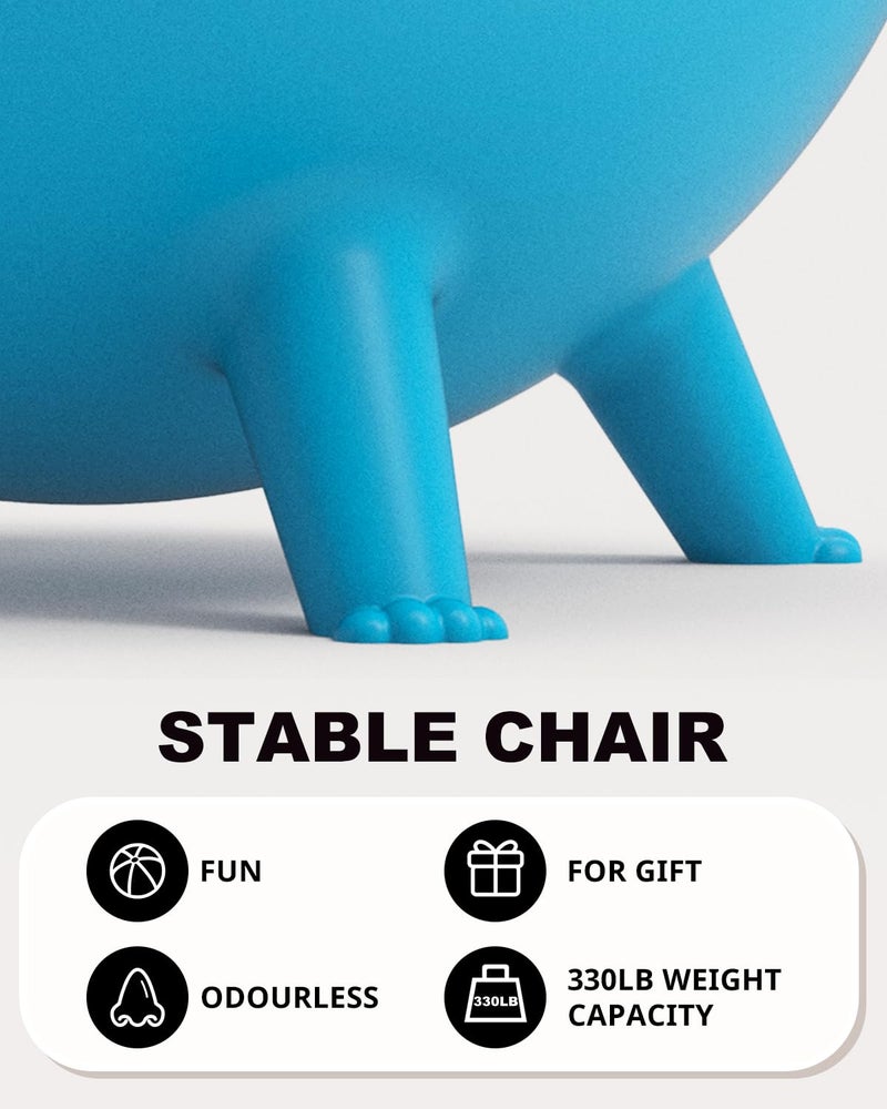 Trideer Flexible Seating for Classroom Elementary, Yoga Ball Chairs for Kids, Wobble Chair of School Supplies for Sensory Kids, Student Desk Chairs for Homeschool (Blue, 55cm) - Image 4