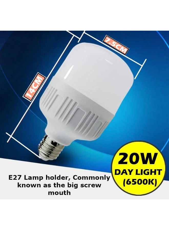 Royal Apex Energy Saving Led Bulb E27 Base Soft Light With No Uv/Mercury/Lead Suitable For Home Office 20W Day Light - Image 2