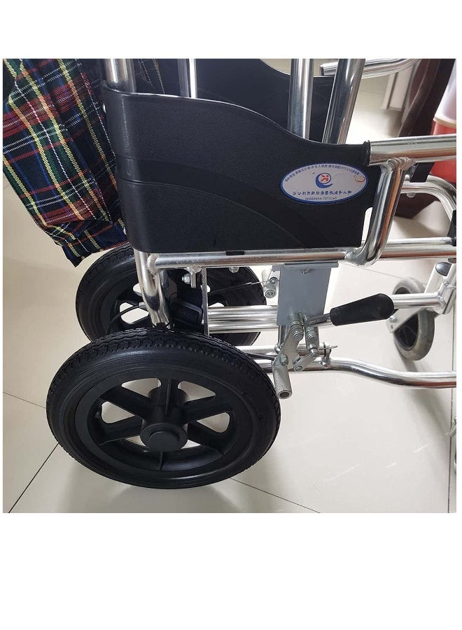 Generic Wheelchair Wheels 12 Inch (30cm) Manual Rear Casters with Bearings Universal Wheelchair Replacement Wheel Accessories  - Image 3