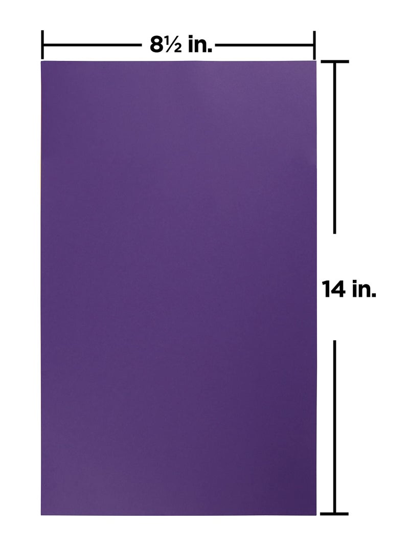 JAM PAPER Legal Matte 28lb Paper - 105 gsm - 8.5 x 14 - Dark Purple - 50 Sheets/Pack - Image 3